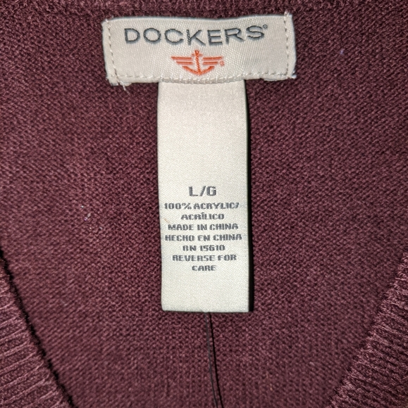 Men's Dockers sweater vest size Large - Picture 3 of 6